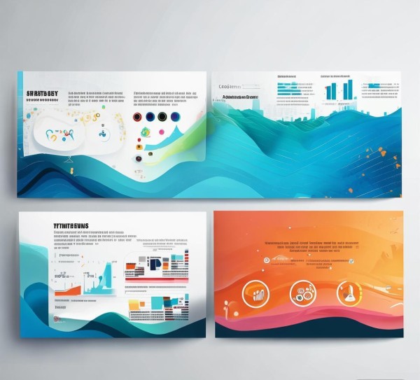 商务动态PPT模板，策略与趋势，视觉盛宴